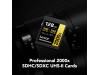 LEXAR SDcard 2000x SDXC UHS-II Card GOLD Series 128GB W 260MB/s 300MB/s LSD2000128G-BNNNG 